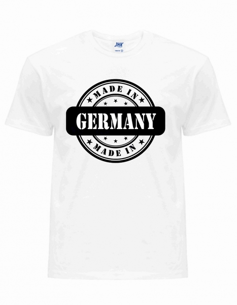 T-Shirt Made in Germany weiß-schwarz, günstig kaufen